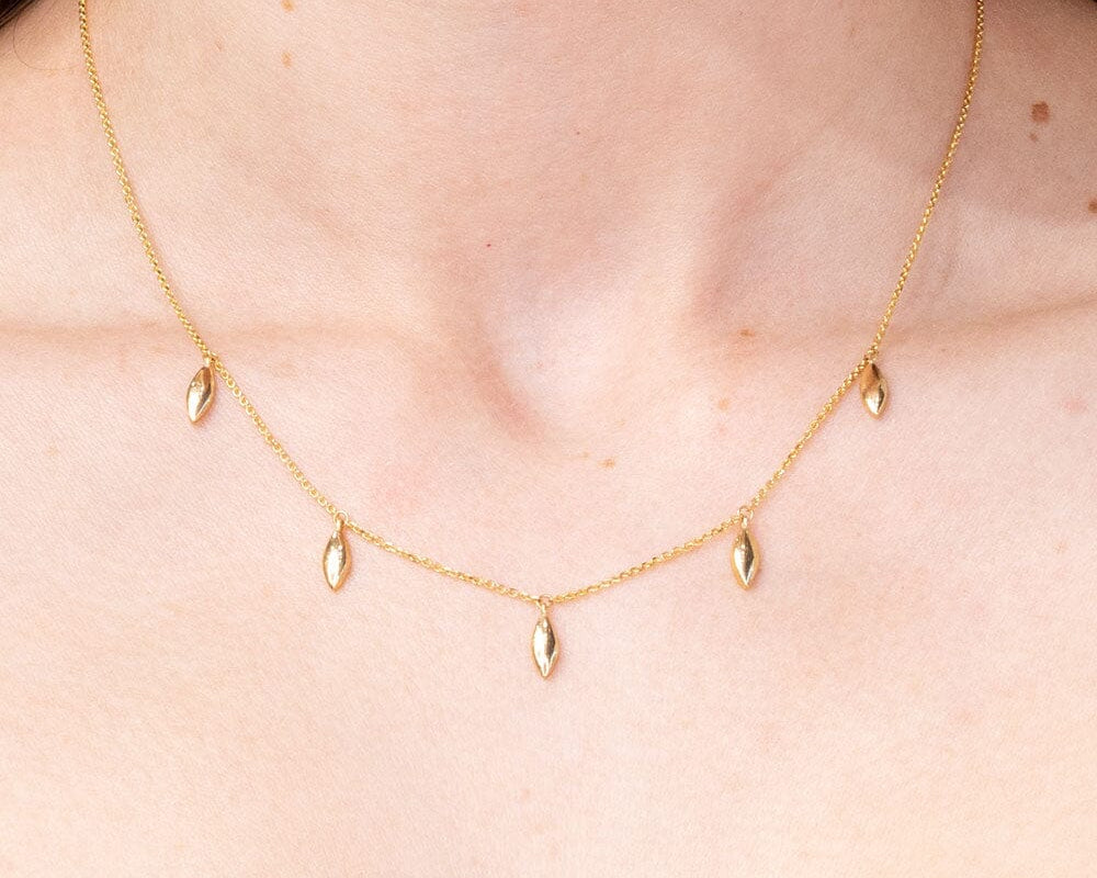 14k Yellow Gold Drop Necklace Necklaces Princess Bride Diamonds 