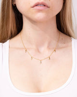 14k Yellow Gold Drop Necklace