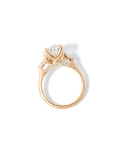 Lindsey Oval with Petal Prongs & Diamond Bridge