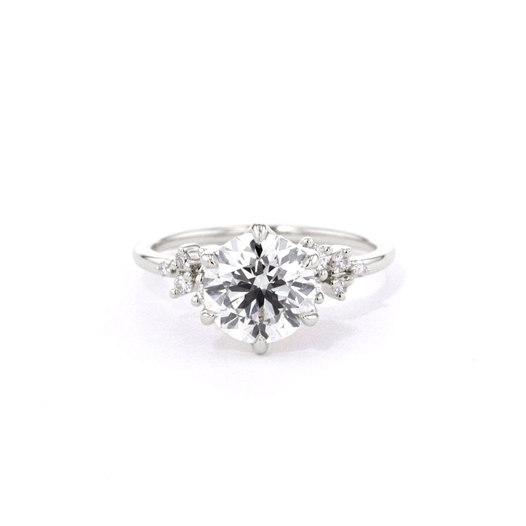 1.4mm Nova Round Engagement Rings Princess Bride Diamonds 
