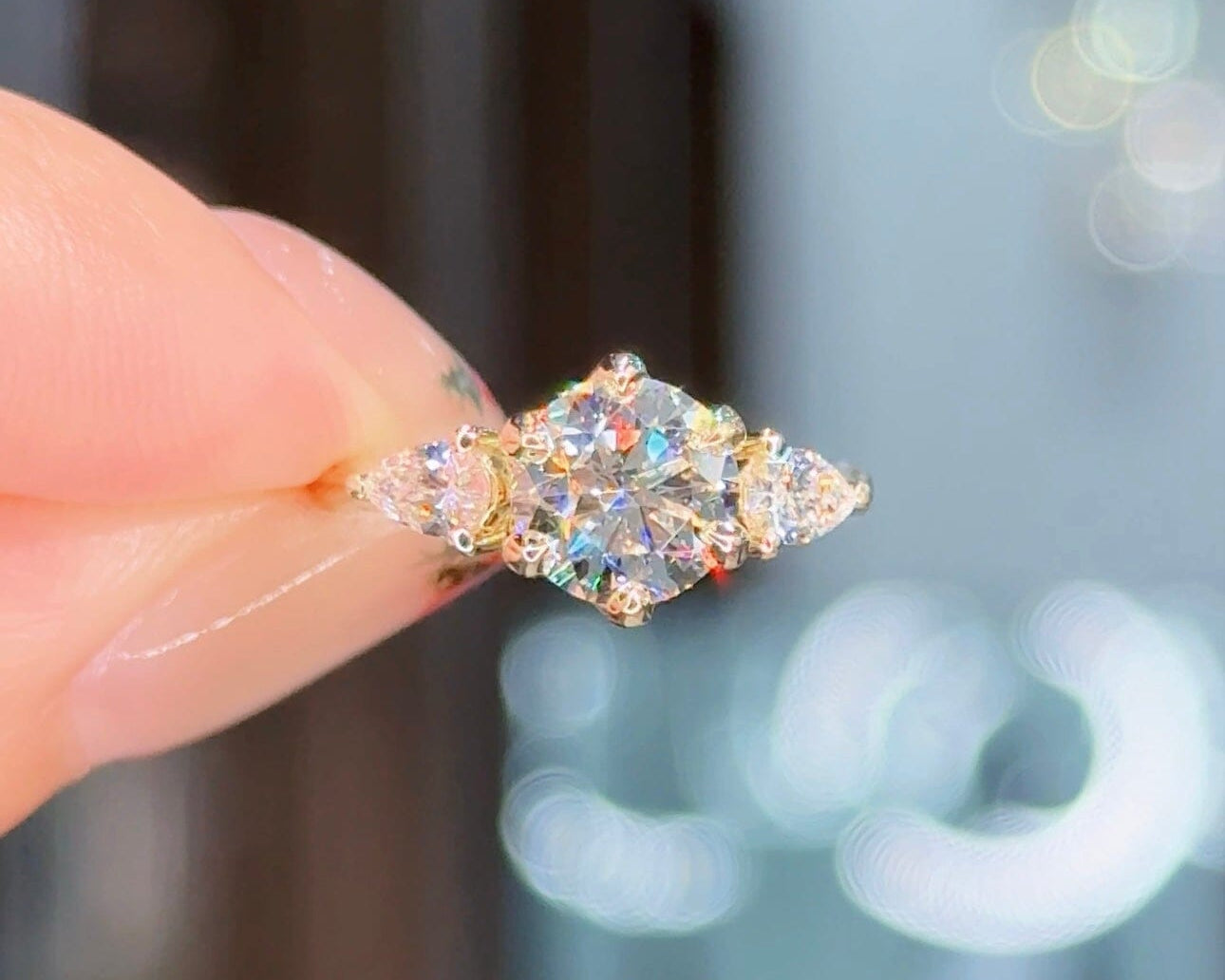 1.50ct D-VS1 Round Lab Diamond Lisa Engagement Rings Princess Bride Diamonds 