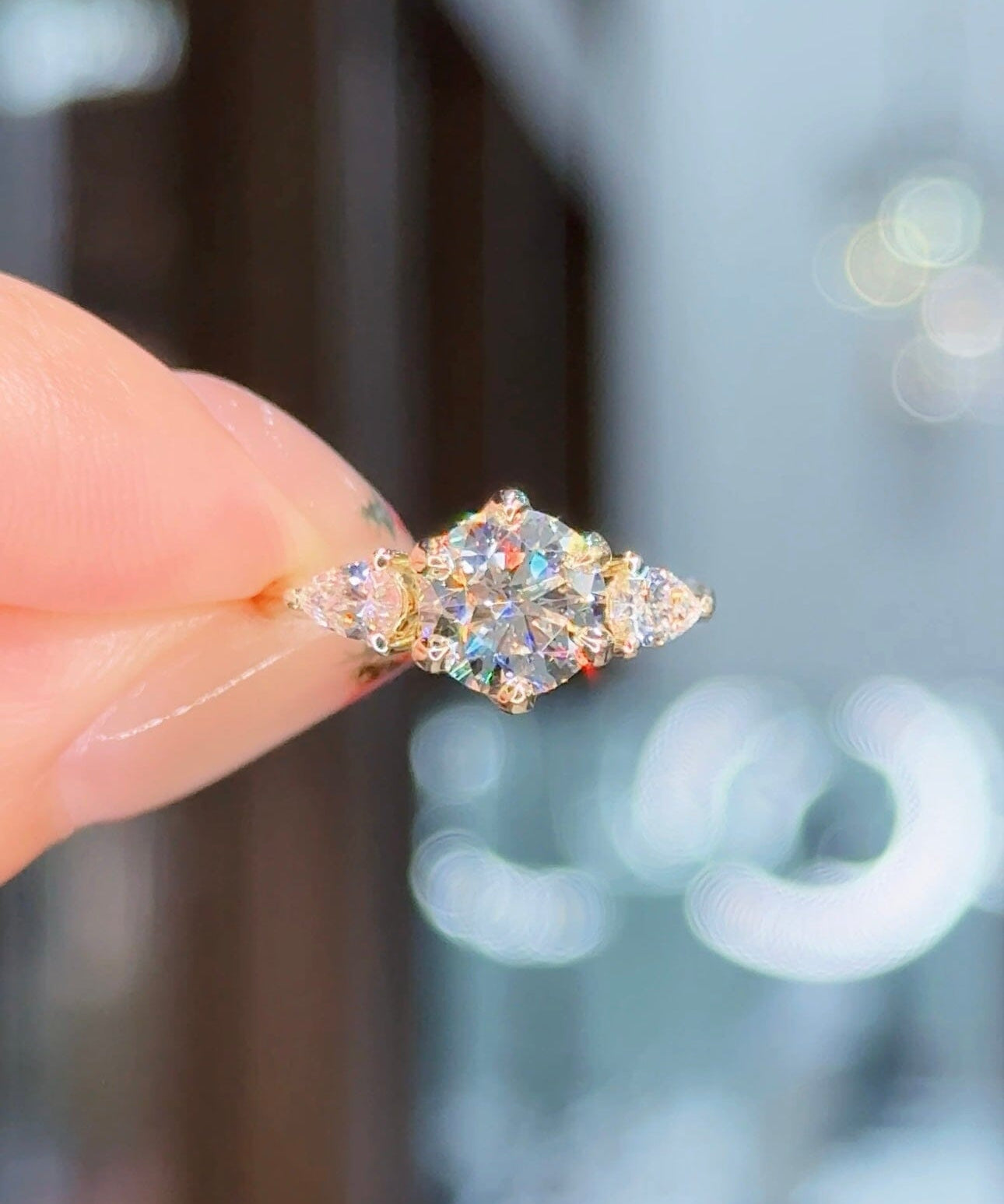 1.50ct D-VS1 Round Lab Diamond Lisa Engagement Rings Princess Bride Diamonds 