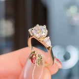 1.50ct D-VS1 Round Lab Diamond Lisa Engagement Rings Princess Bride Diamonds 