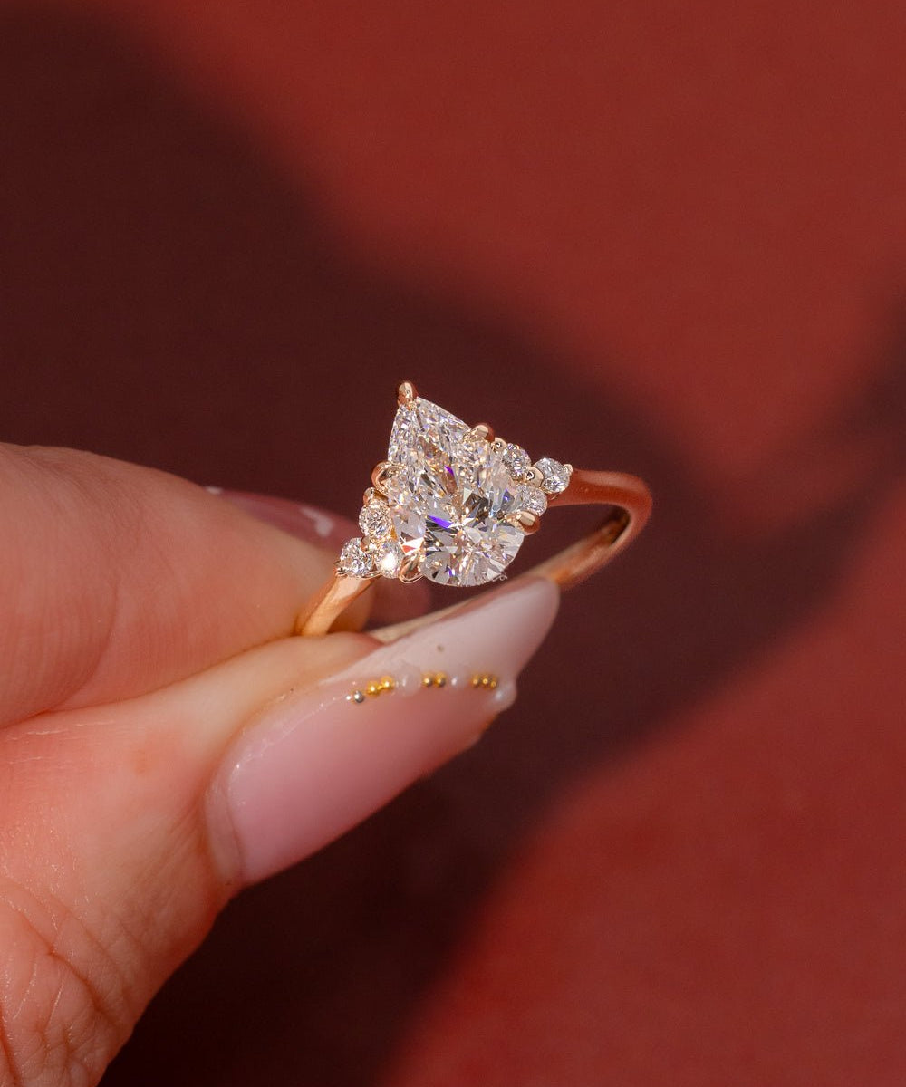 1.50ct D - VVS1 Pear Lab Diamond Lindsey - PBD Engagement Rings