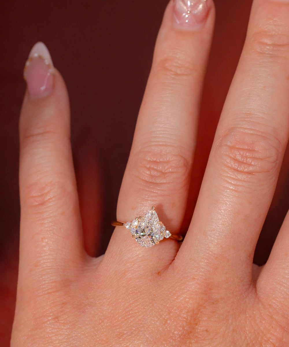 1.50ct D - VVS1 Pear Lab Diamond Lindsey - PBD Engagement Rings