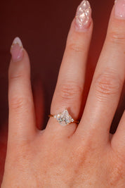 1.50ct D - VVS1 Pear Lab Diamond Lindsey - PBD Engagement Rings