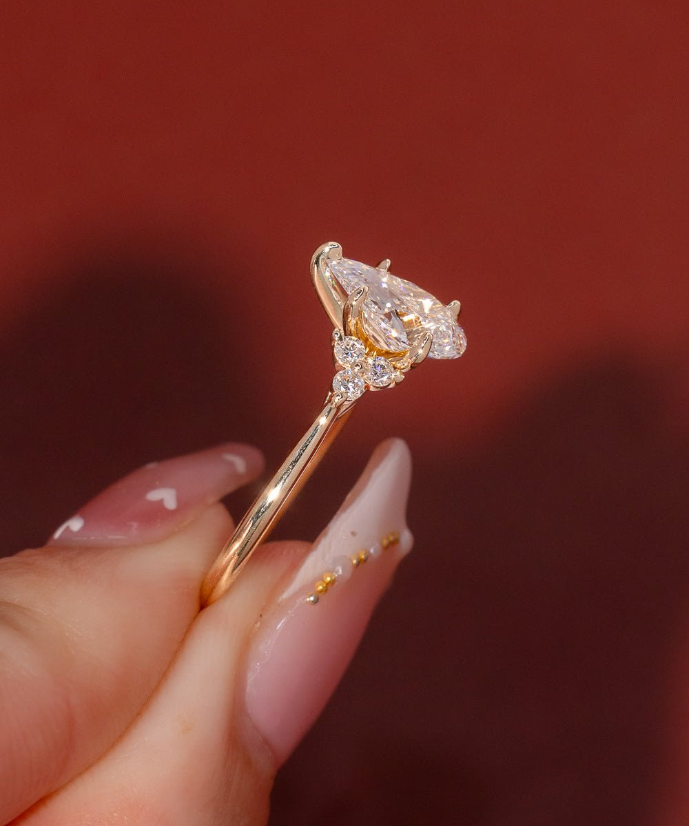 1.50ct D - VVS1 Pear Lab Diamond Lindsey - PBD Engagement Rings