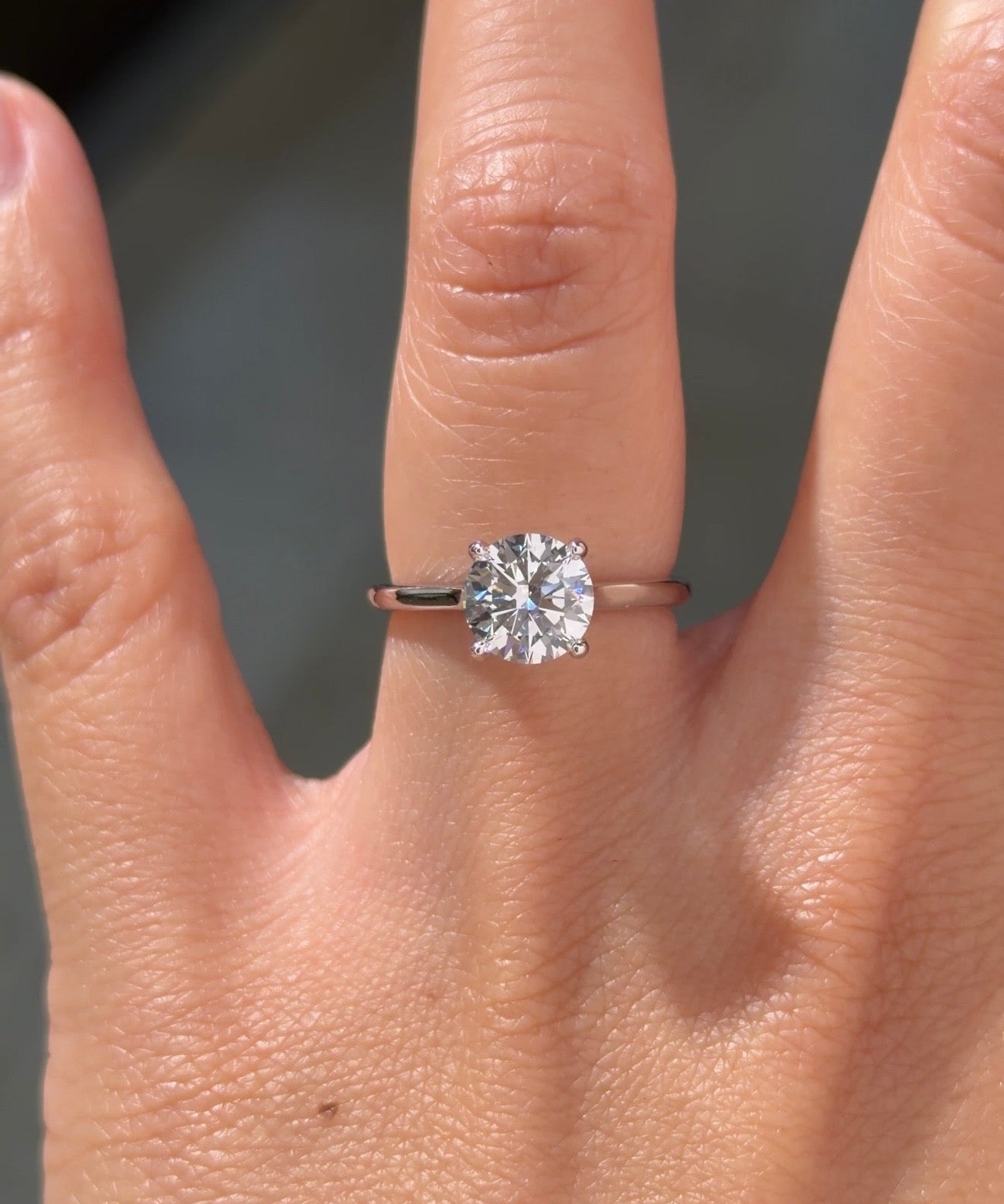 1.50ct D-VVS2 Round Lab Diamond Alice - PBD Engagement Rings