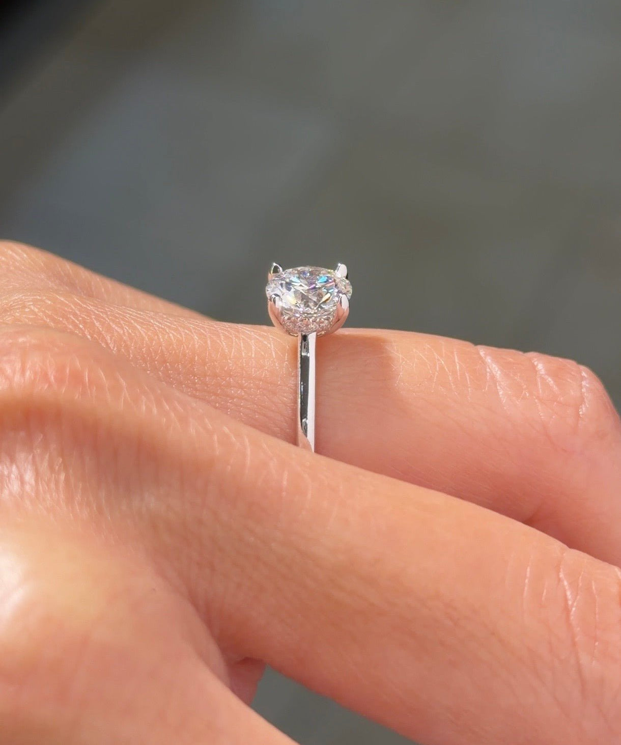 1.50ct D-VVS2 Round Lab Diamond Alice - PBD Engagement Rings