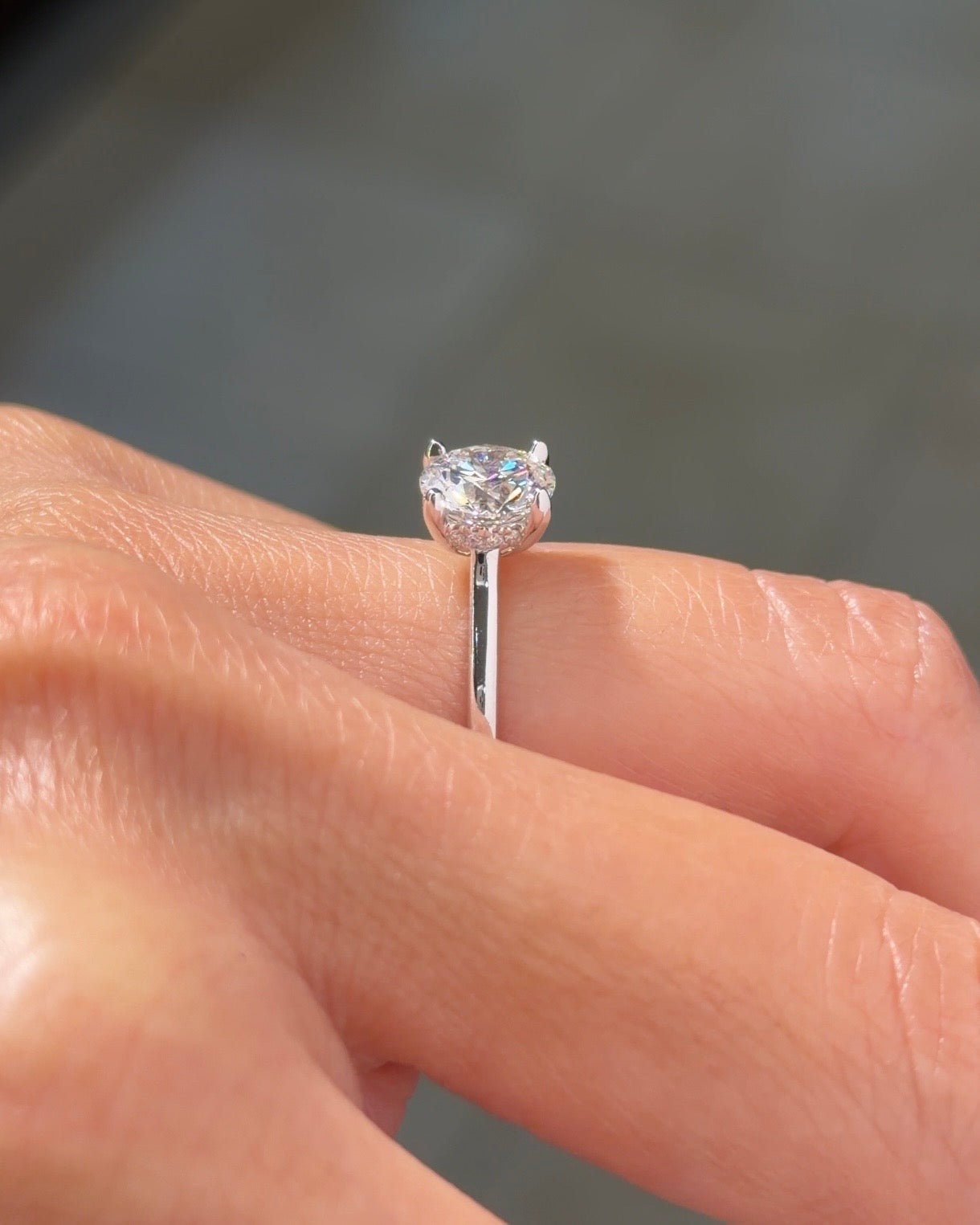 1.50ct D-VVS2 Round Lab Diamond Alice - PBD Engagement Rings