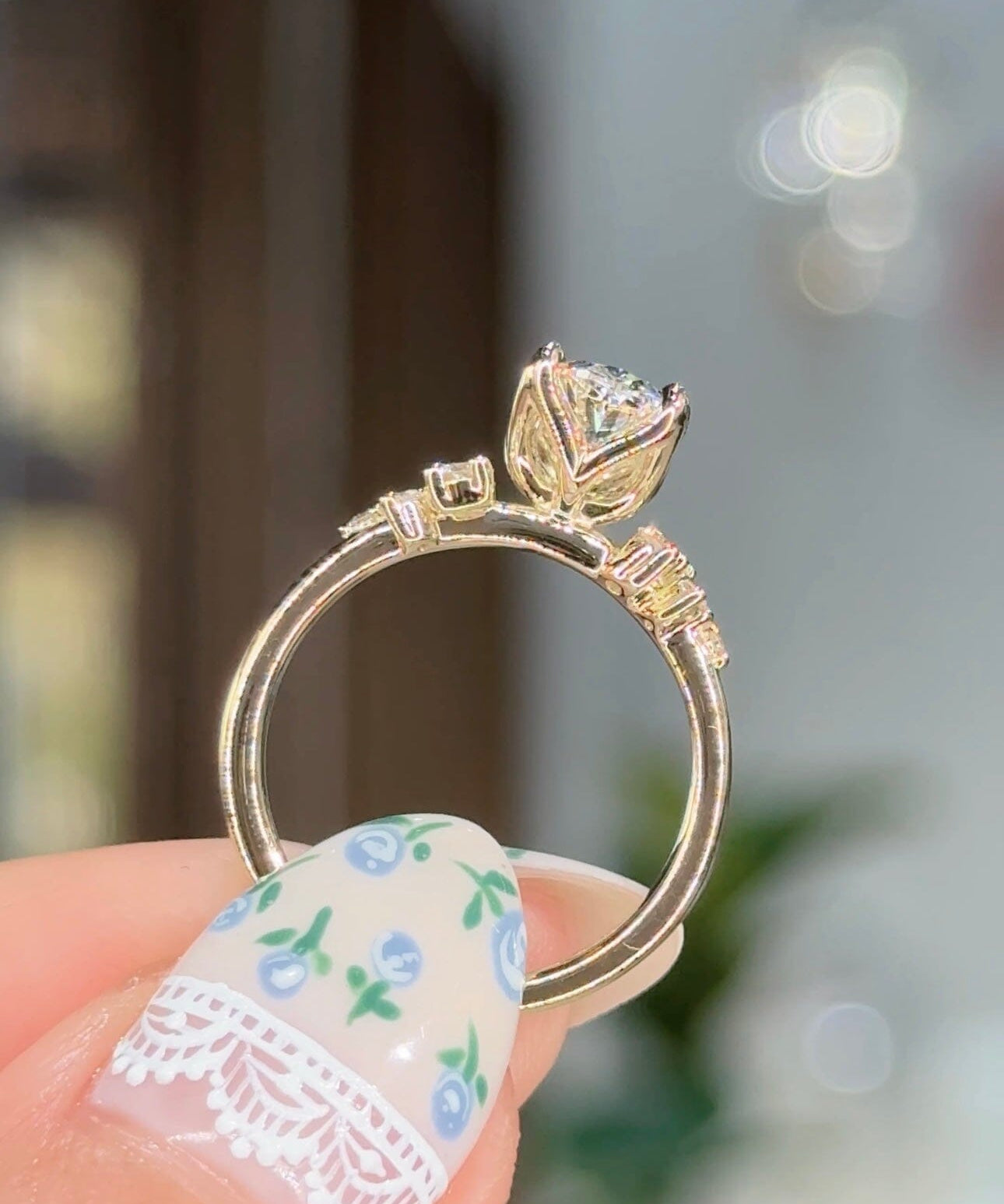 1.50ct E-VS1 Oval Lab Diamond Nova Engagement Rings Princess Bride Diamonds 