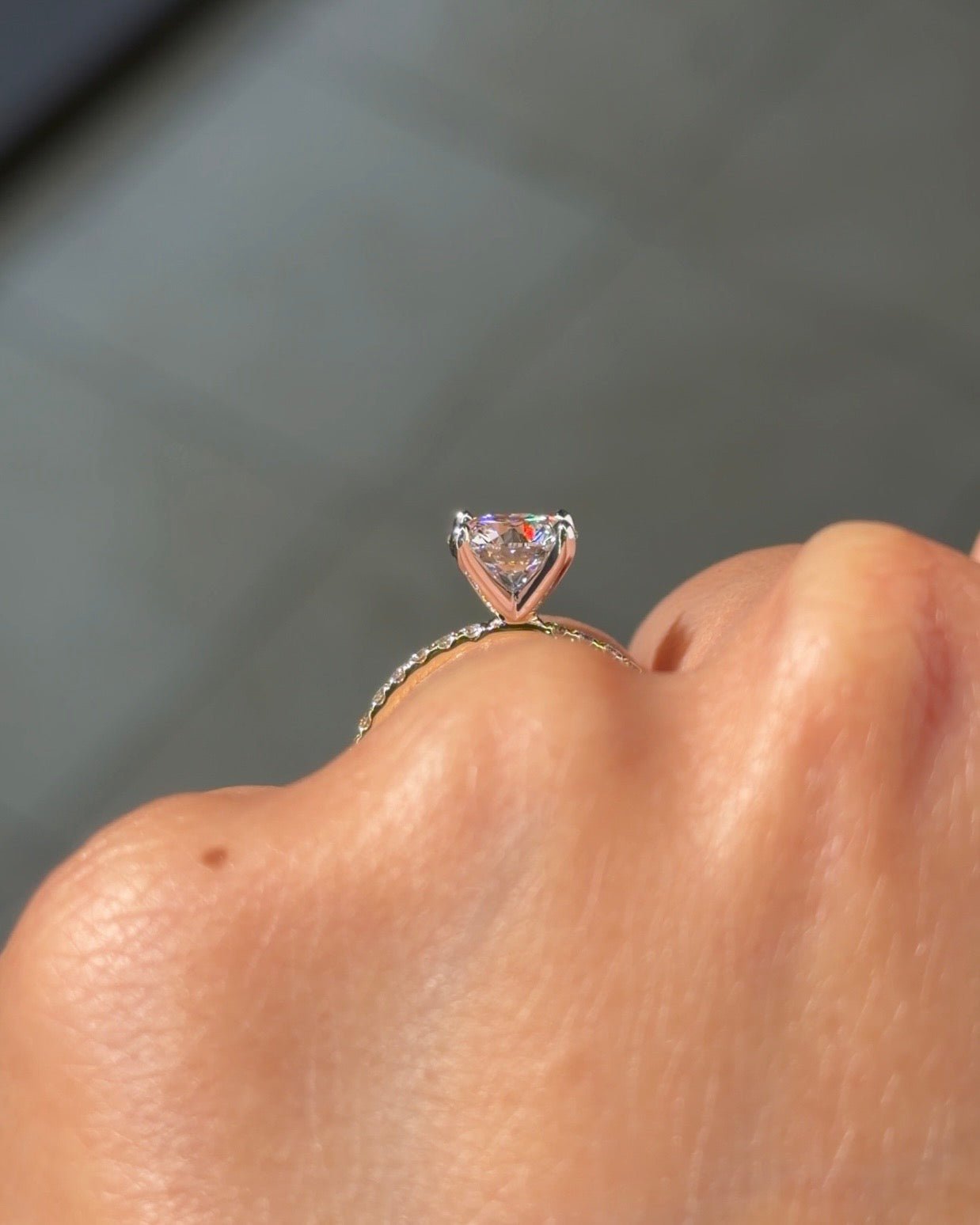 1.50ct E - VS1 Round Lab Diamond Juliette - PBD Engagement Rings