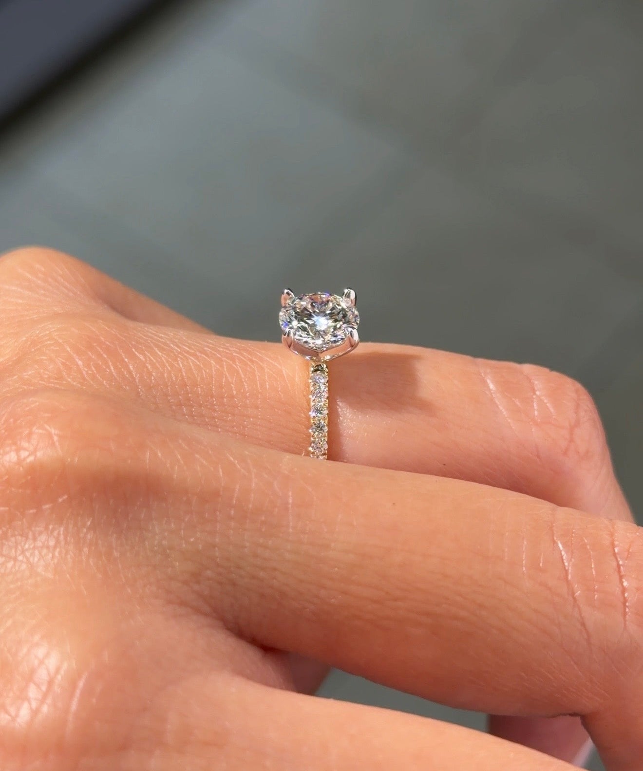 1.50ct E - VS1 Round Lab Diamond Juliette - PBD Engagement Rings