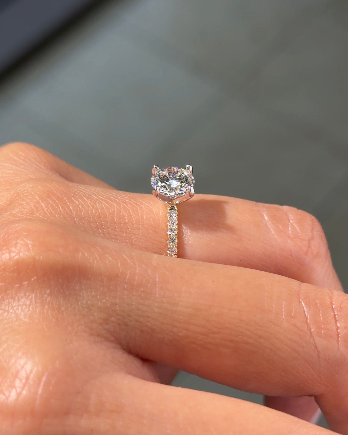 1.50ct E - VS1 Round Lab Diamond Juliette - PBD Engagement Rings