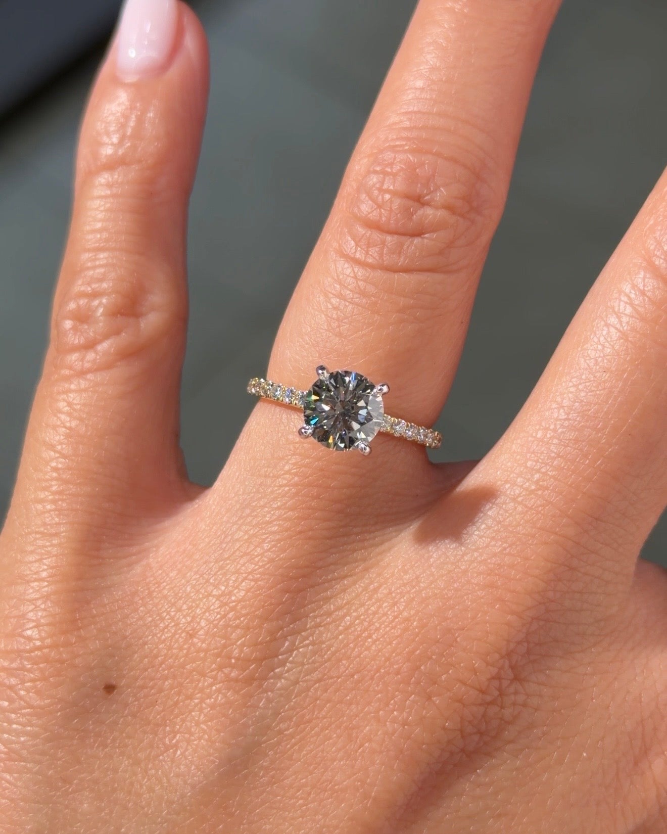1.50ct E - VS1 Round Lab Diamond Juliette - PBD Engagement Rings