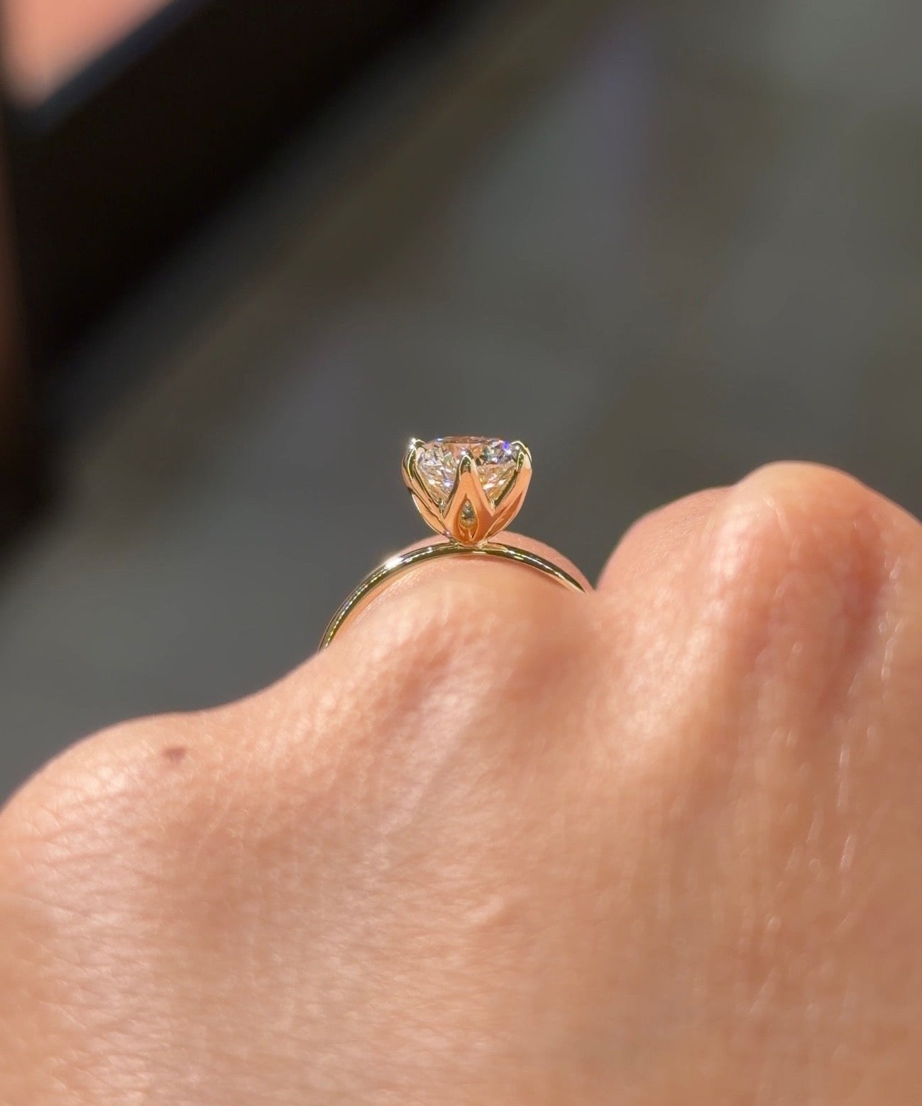 1.50ct E-VVS2 Round Lab Diamond Caraline - PBD Engagement Rings