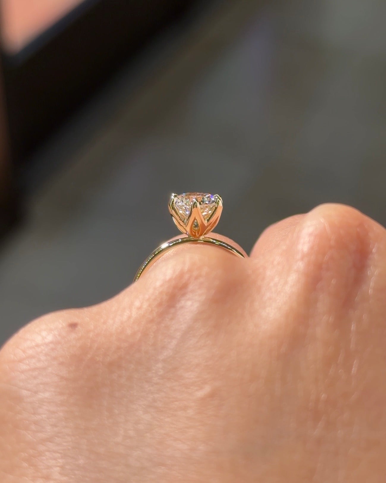 1.50ct E-VVS2 Round Lab Diamond Caraline - PBD Engagement Rings