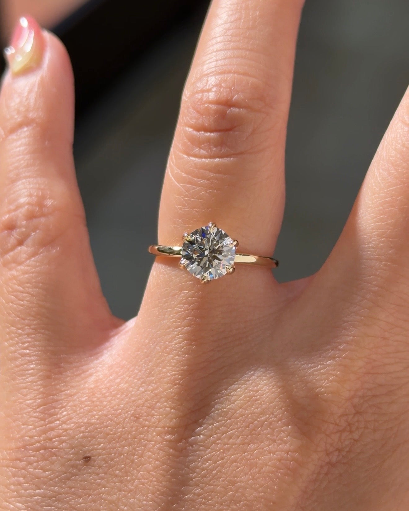 1.50ct E-VVS2 Round Lab Diamond Caraline - PBD Engagement Rings
