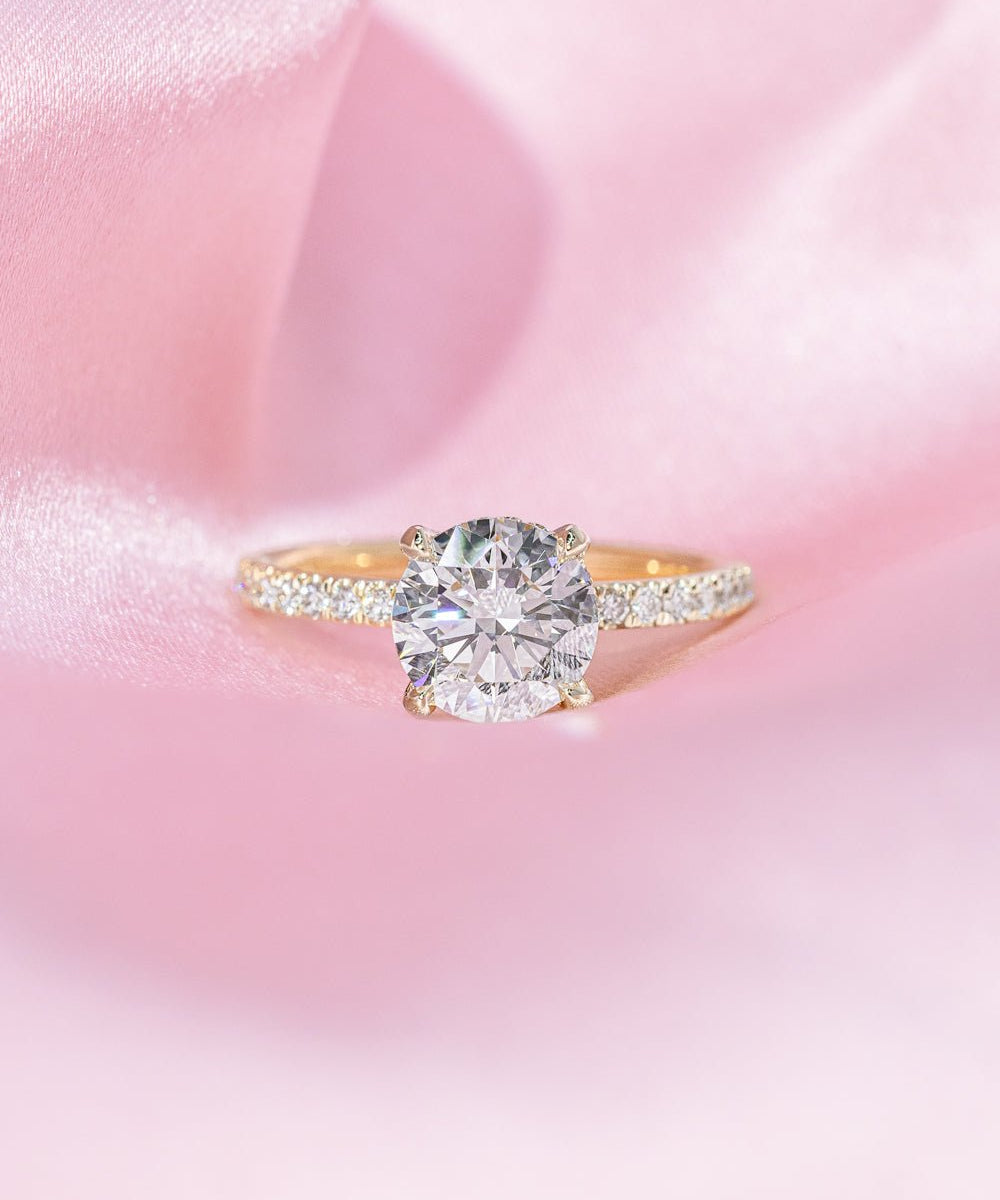 1.50ct E - VVS2 Round Lab Diamond Kayla - PBD Engagement Rings