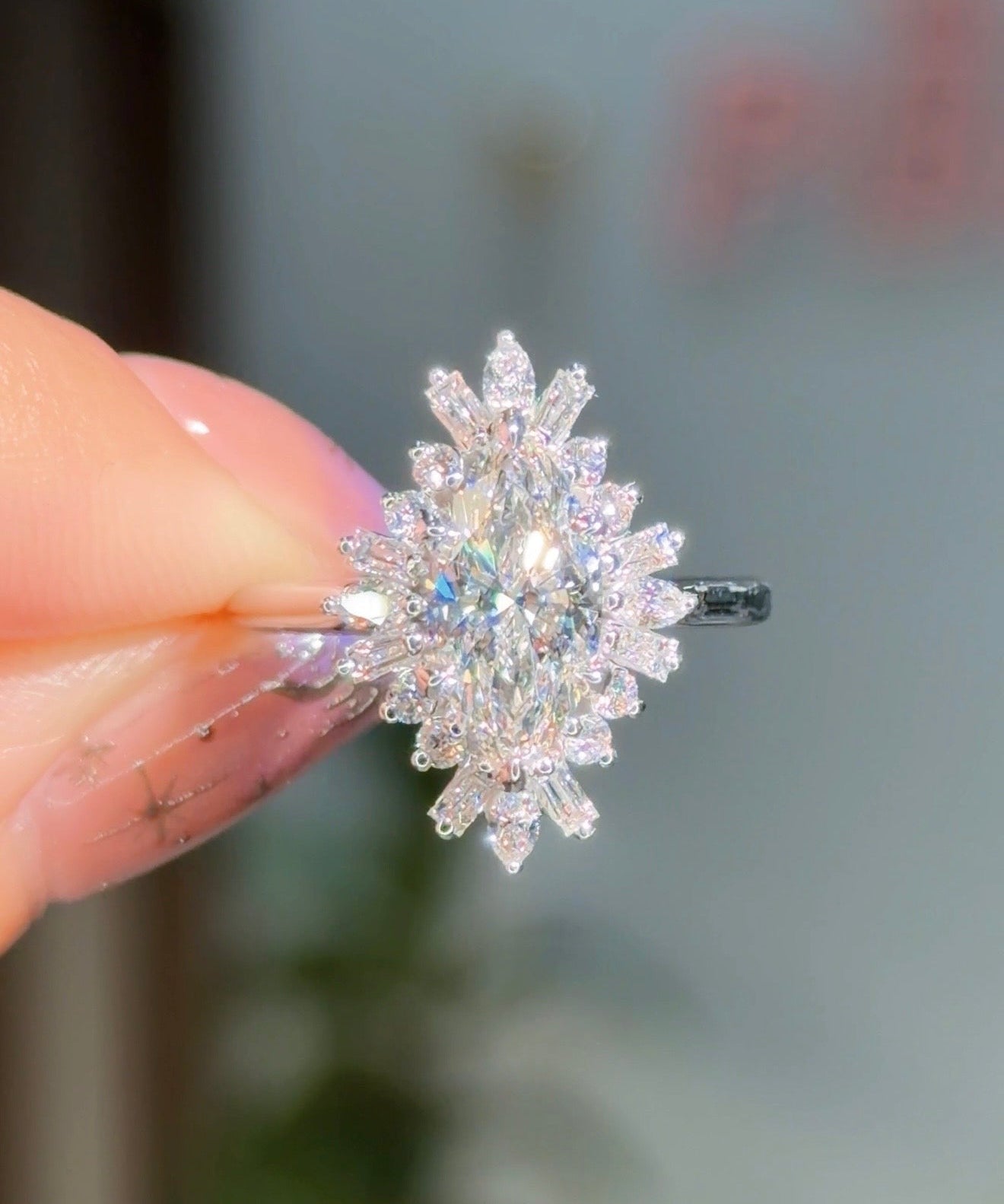 1.51ct D - VS1 Marquise Lab Diamond Sunnie - PBD Engagement Rings