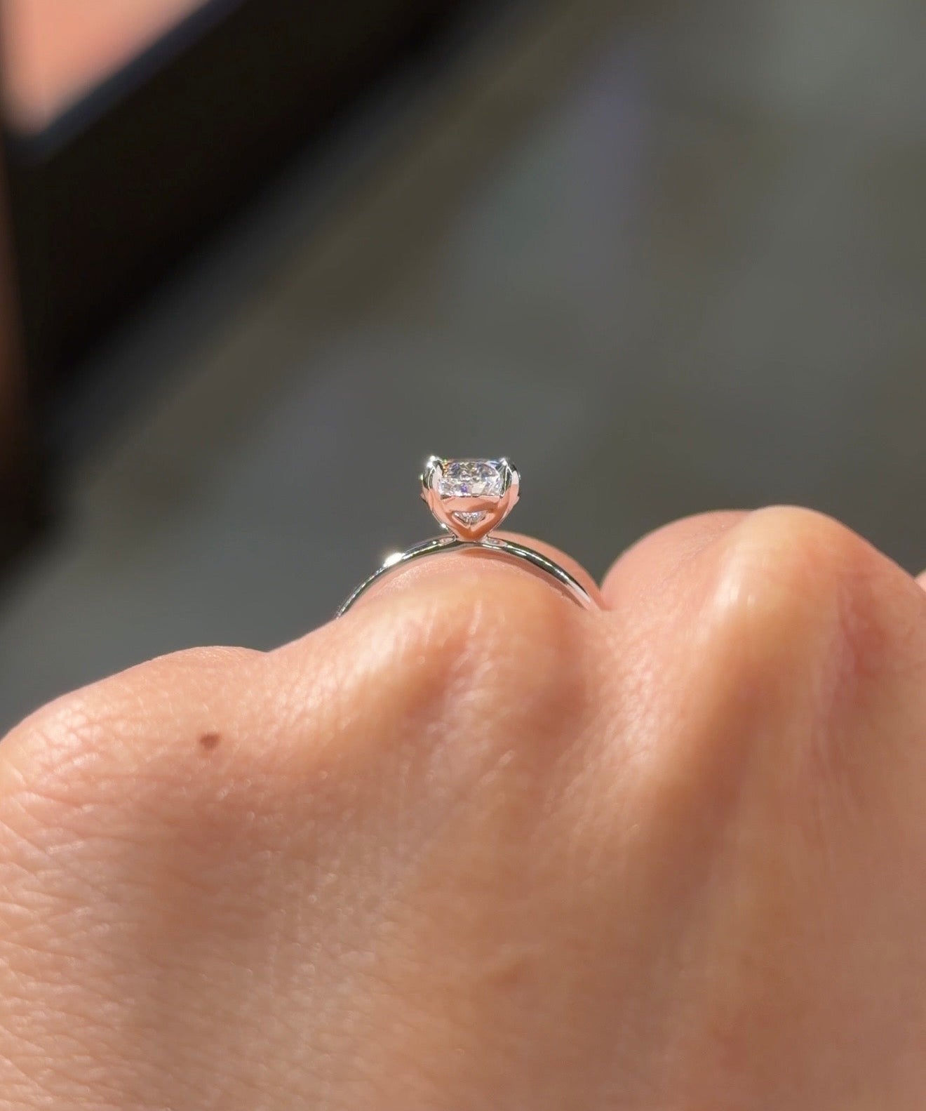 1.51ct D-VS1 Oval Lab Diamond Leah - PBD Engagement Rings