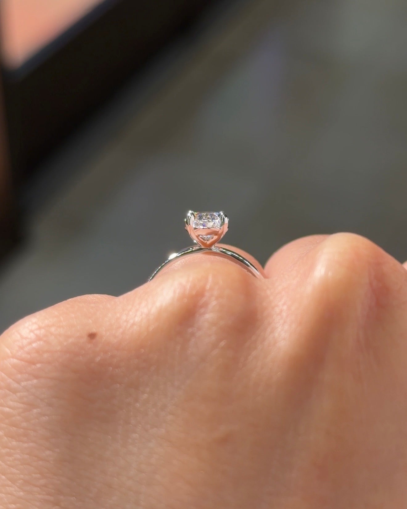 1.51ct D-VS1 Oval Lab Diamond Leah - PBD Engagement Rings