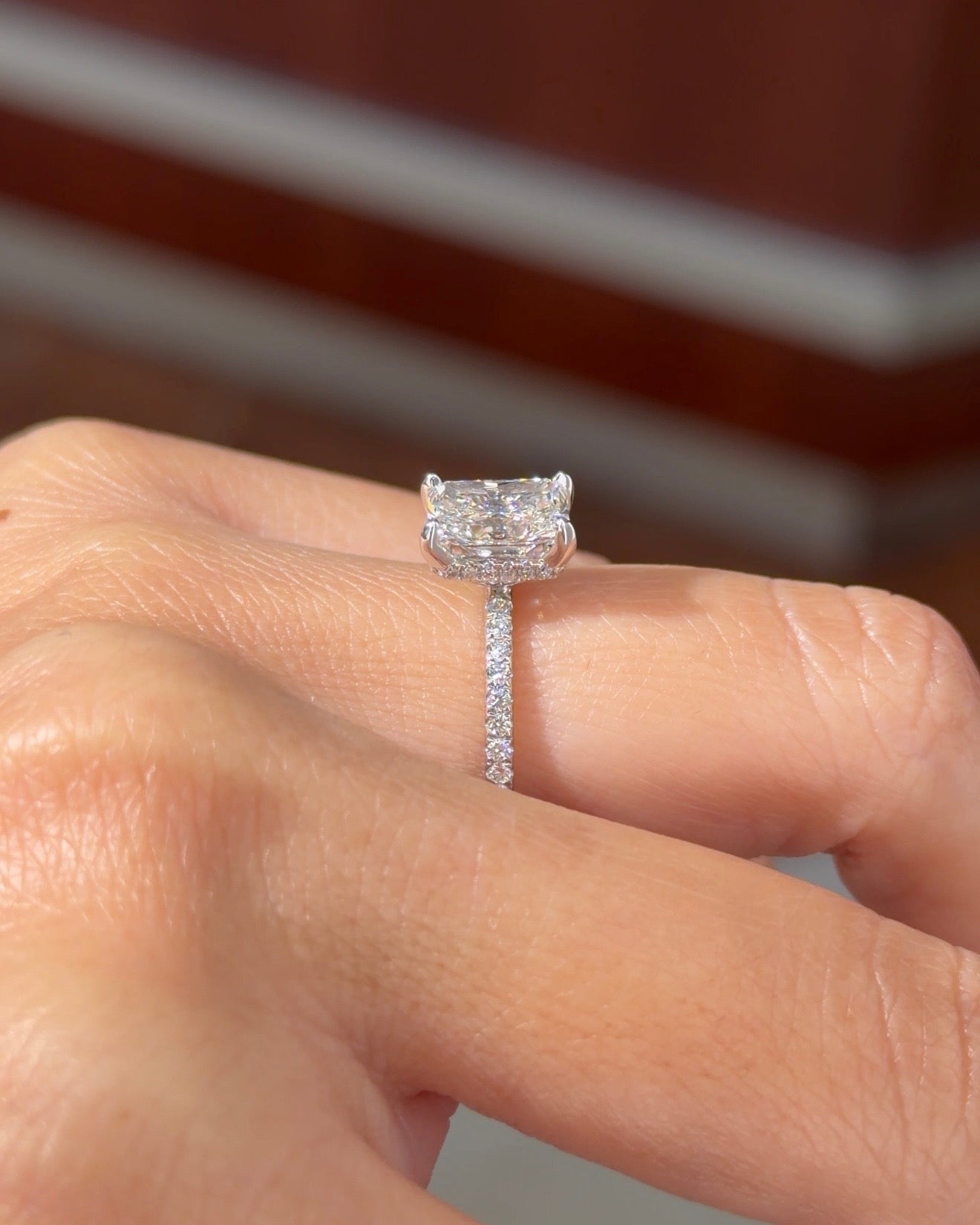 1.51ct F-VS1 Radiant Lab Diamond Stephanie - PBD Engagement Rings