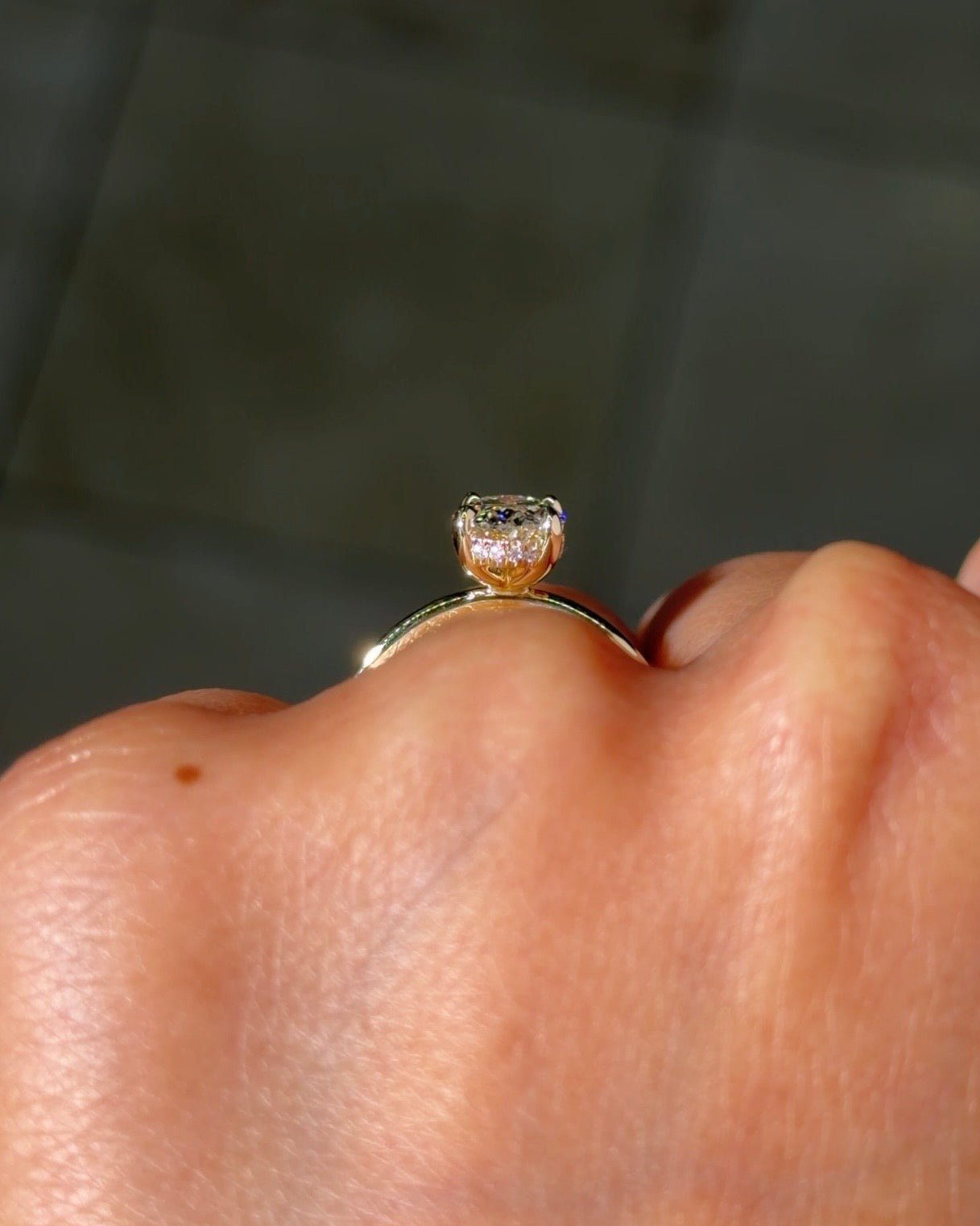 1.51ct F - VVS2 Oval Lab Diamond Kayla - PBD Engagement Rings