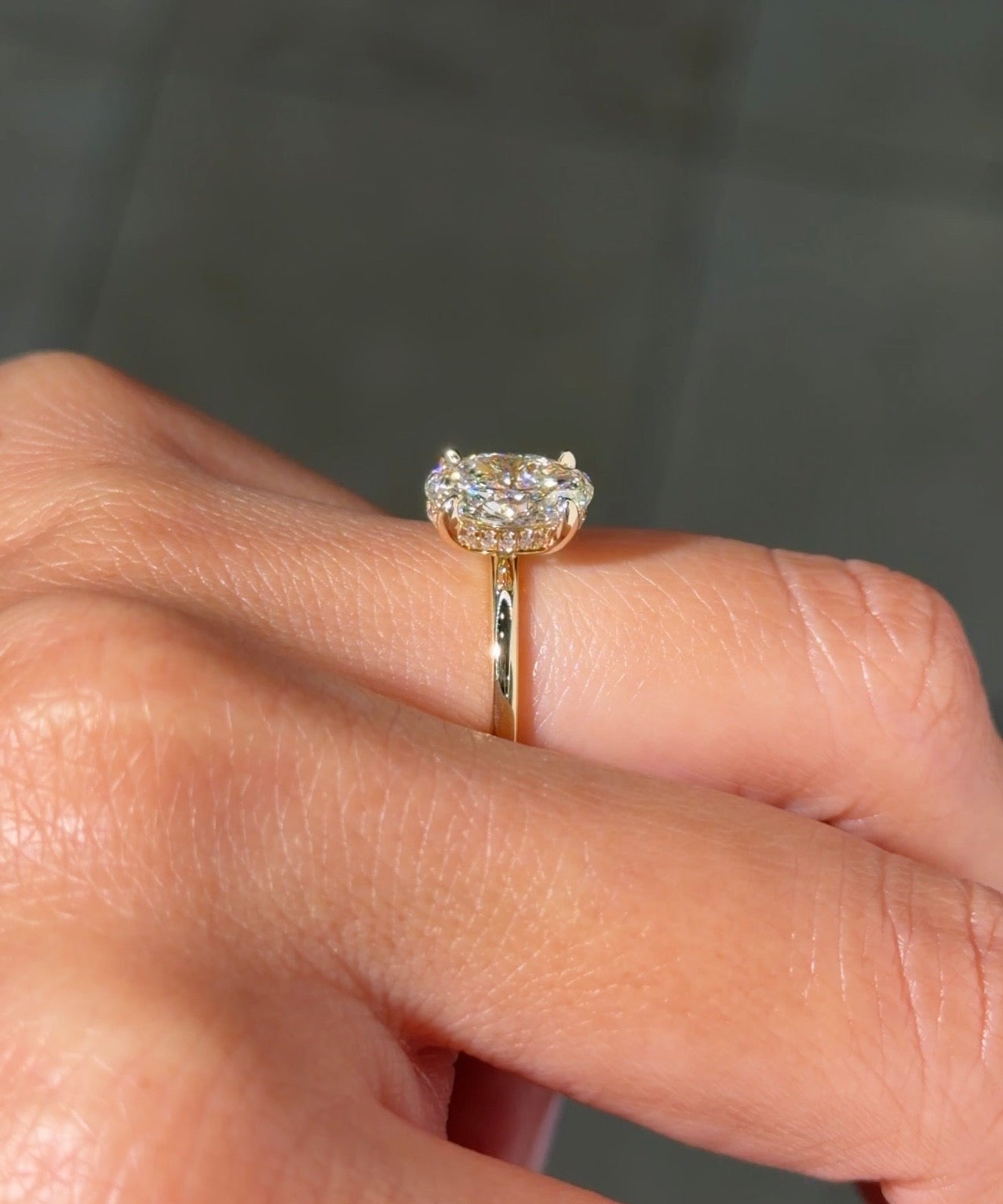 1.51ct F - VVS2 Oval Lab Diamond Kayla - PBD Engagement Rings