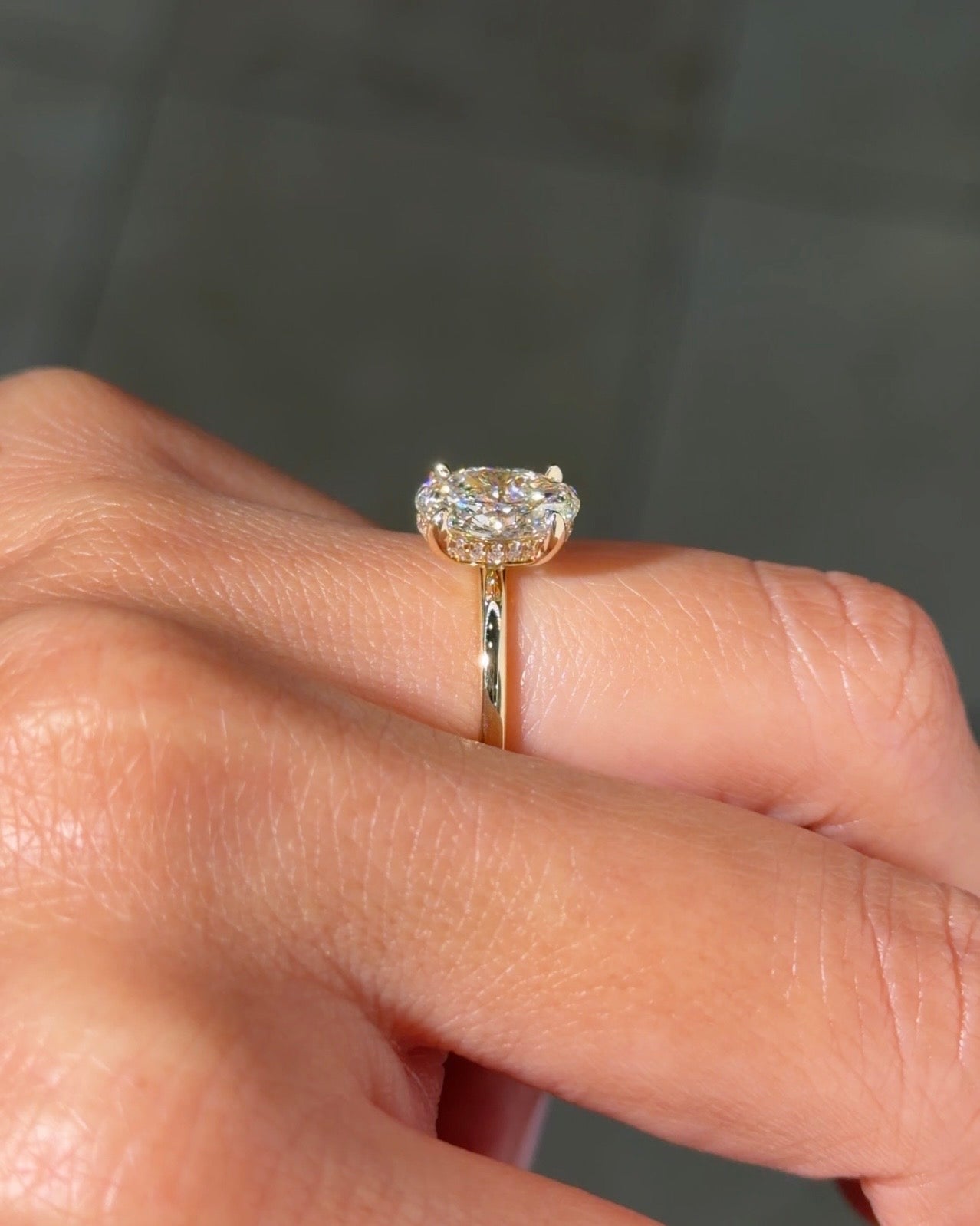 1.51ct F - VVS2 Oval Lab Diamond Kayla - PBD Engagement Rings