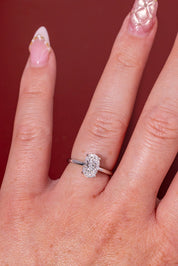 1.52ct D - VS1 Oval Lab Diamond Leah - PBD Engagement Rings