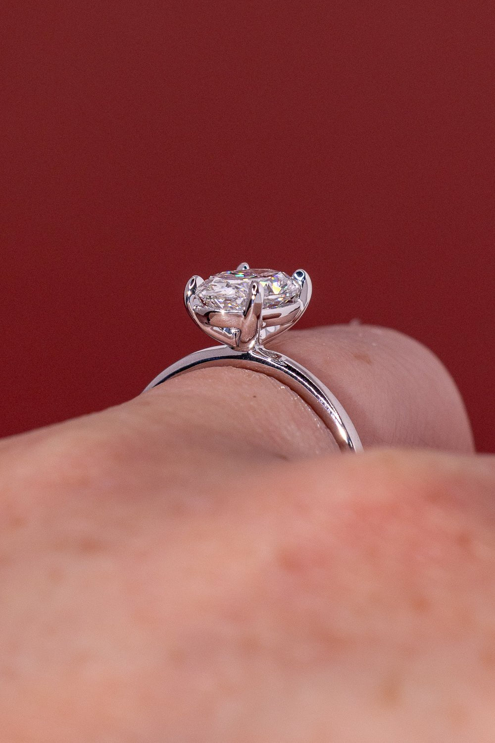 1.52ct D - VS1 Oval Lab Diamond Leah - PBD Engagement Rings