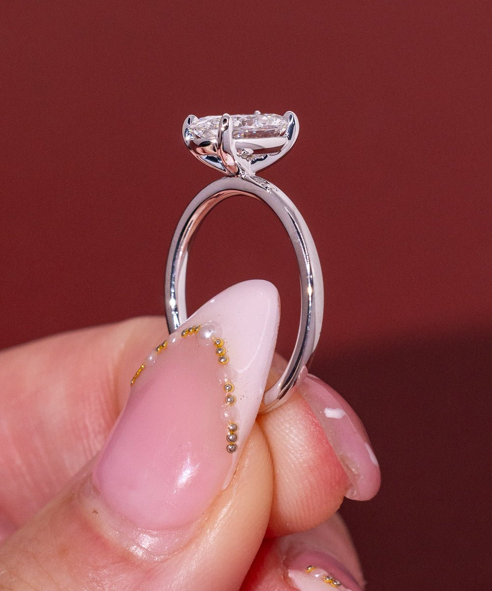 1.52ct D - VS1 Oval Lab Diamond Leah - PBD Engagement Rings