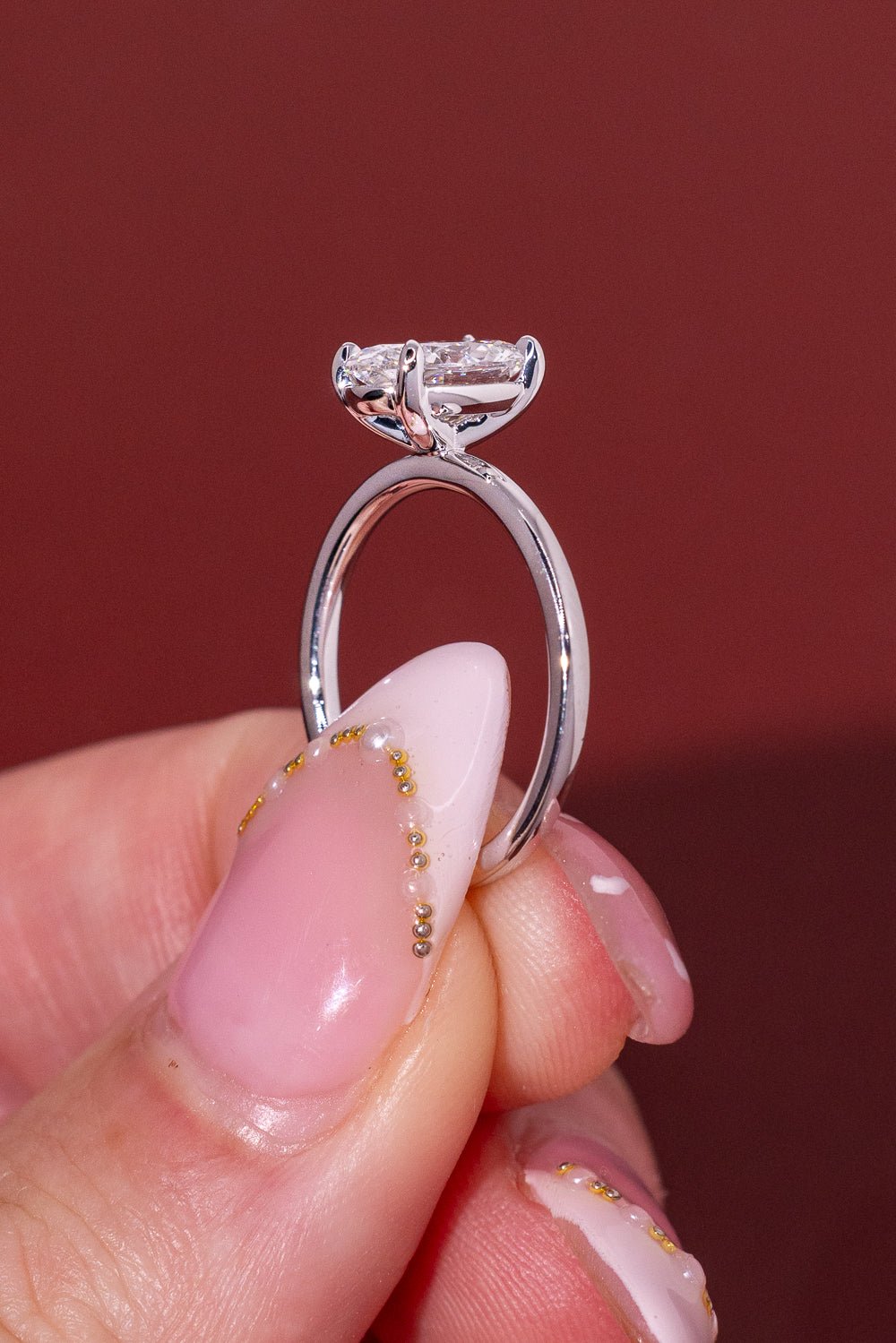 1.52ct D - VS1 Oval Lab Diamond Leah - PBD Engagement Rings