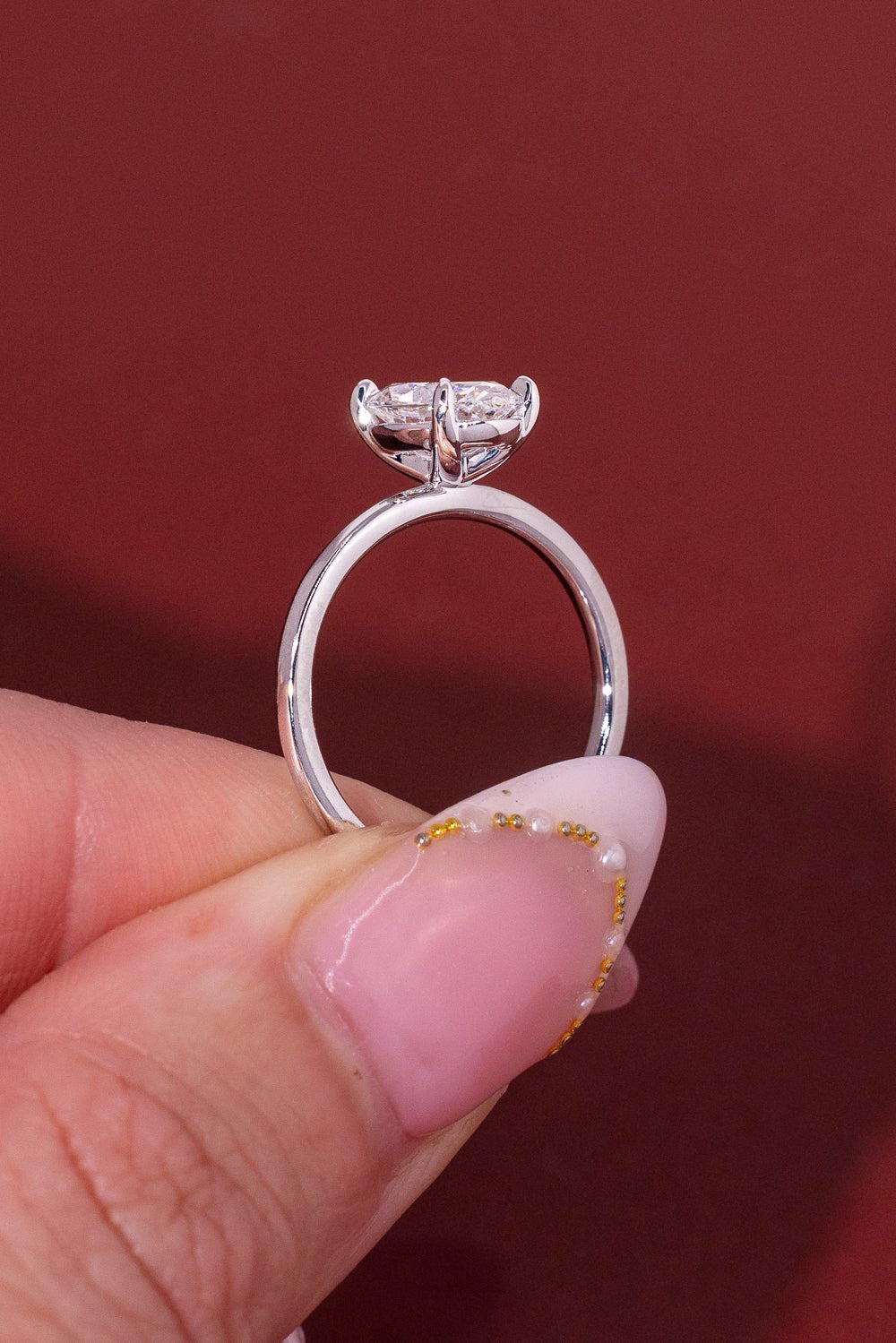 1.52ct D - VS1 Oval Lab Diamond Leah - PBD Engagement Rings