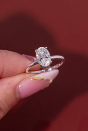 1.52ct D - VS1 Oval Lab Diamond Leah - PBD Engagement Rings