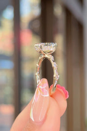 1.52ct D - VS1 Radiant Lab Diamond Daisy - PBD Engagement Rings