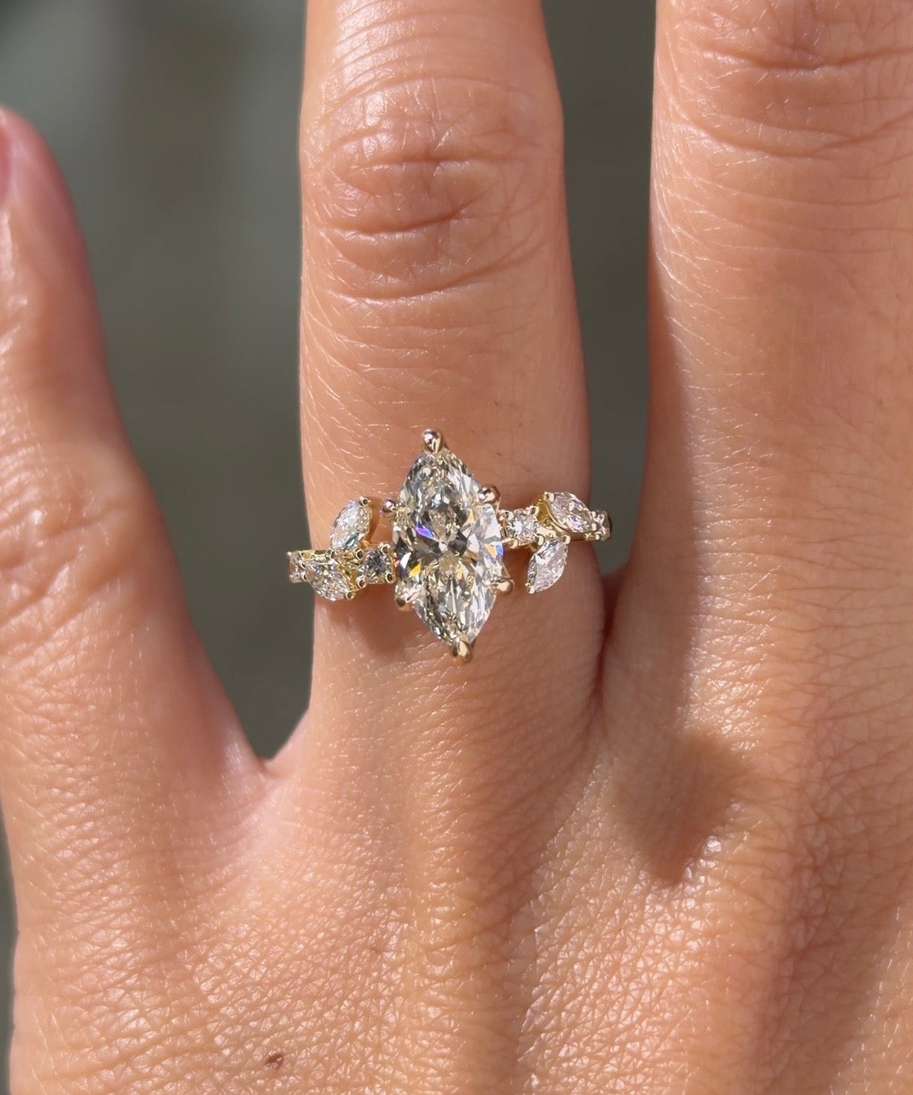 1.52ct F-VVS2 Marquise Lab Diamond Sage - PBD Engagement Rings