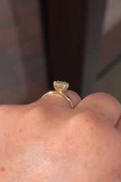 1.52ct F - VVS2 Marquise Lab Diamond Taper Leah - PBD Engagement Rings