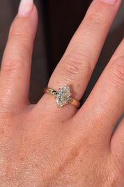 1.52ct F - VVS2 Marquise Lab Diamond Taper Leah - PBD Engagement Rings