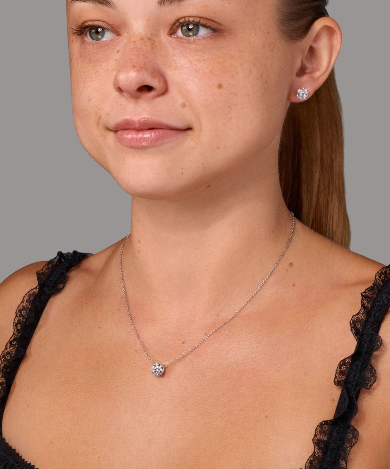 1.53ct Core Round Solitaire Necklace - PBD Necklaces