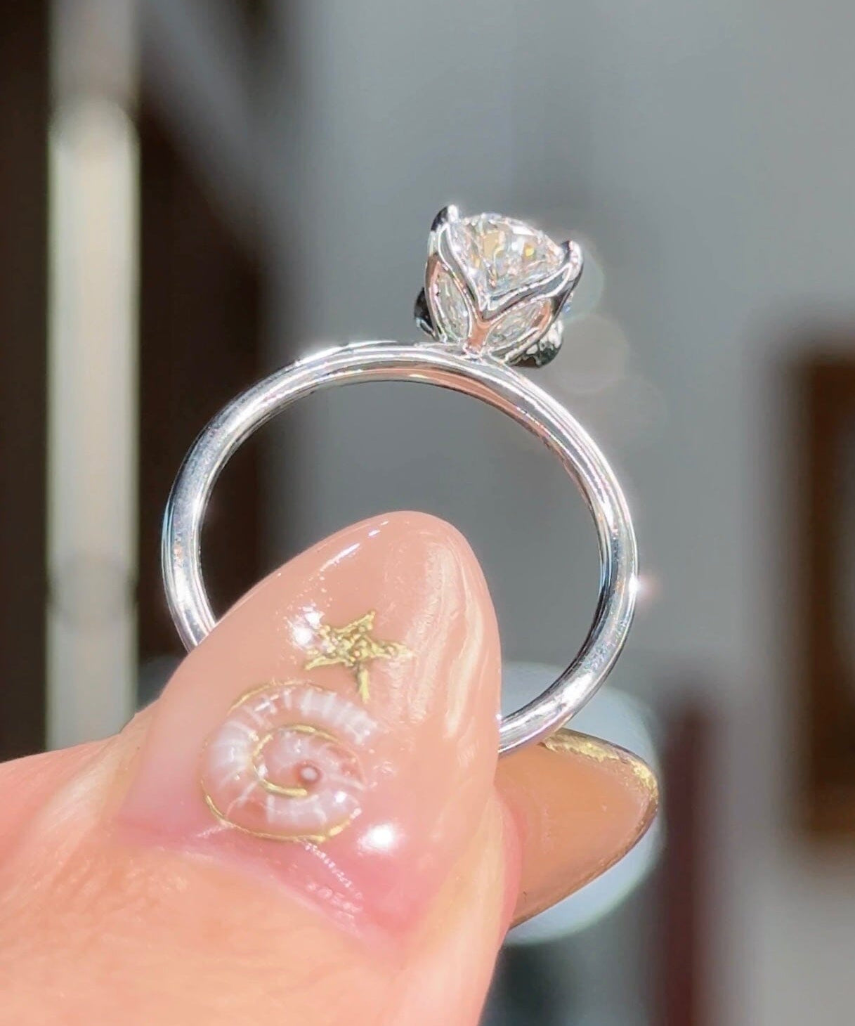 1.53ct D-VS1 Oval Lab Diamond Caraline Engagement Rings Princess Bride Diamonds 