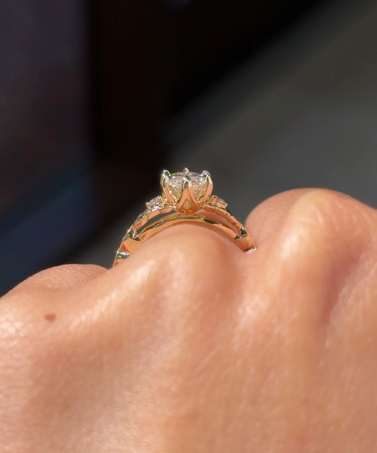 1.53ct E-VVS2 Marquise Lab Diamond Arwen - PBD Engagement Rings