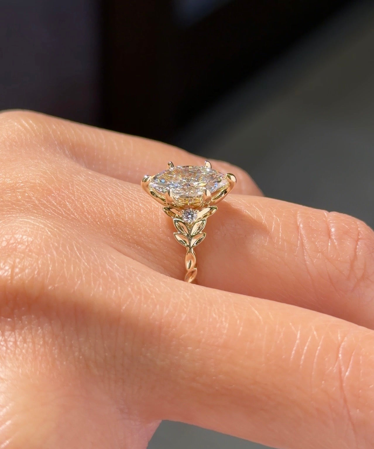 1.53ct E-VVS2 Marquise Lab Diamond Arwen - PBD Engagement Rings