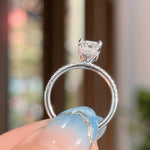 1.54ct D-VS1 Radiant Lab Diamond Stephanie Engagement Rings Princess Bride Diamonds 