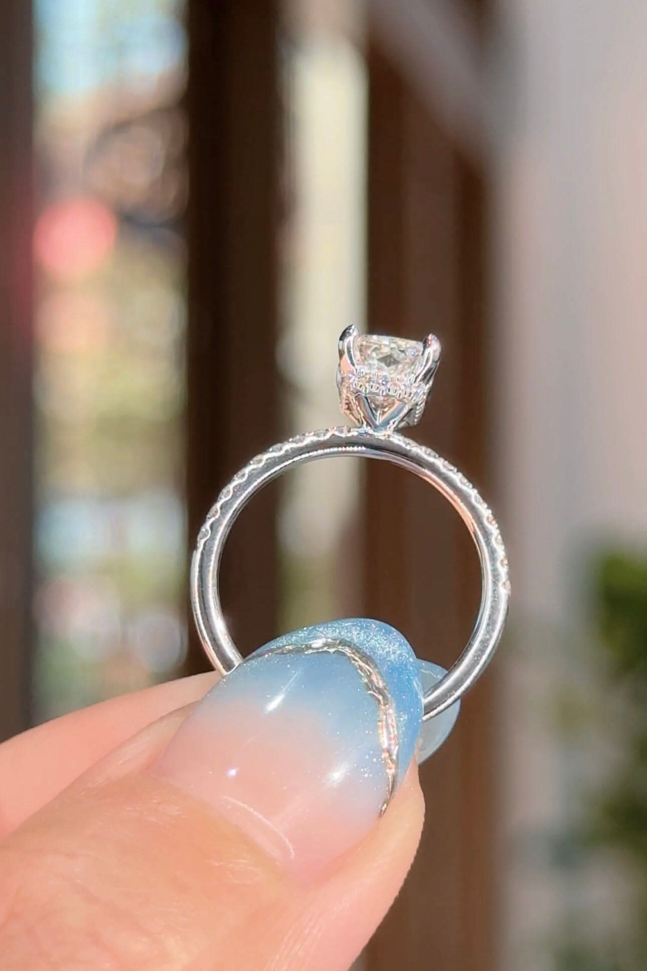 1.54ct D - VS1 Radiant Lab Diamond Stephanie - PBD Engagement Rings