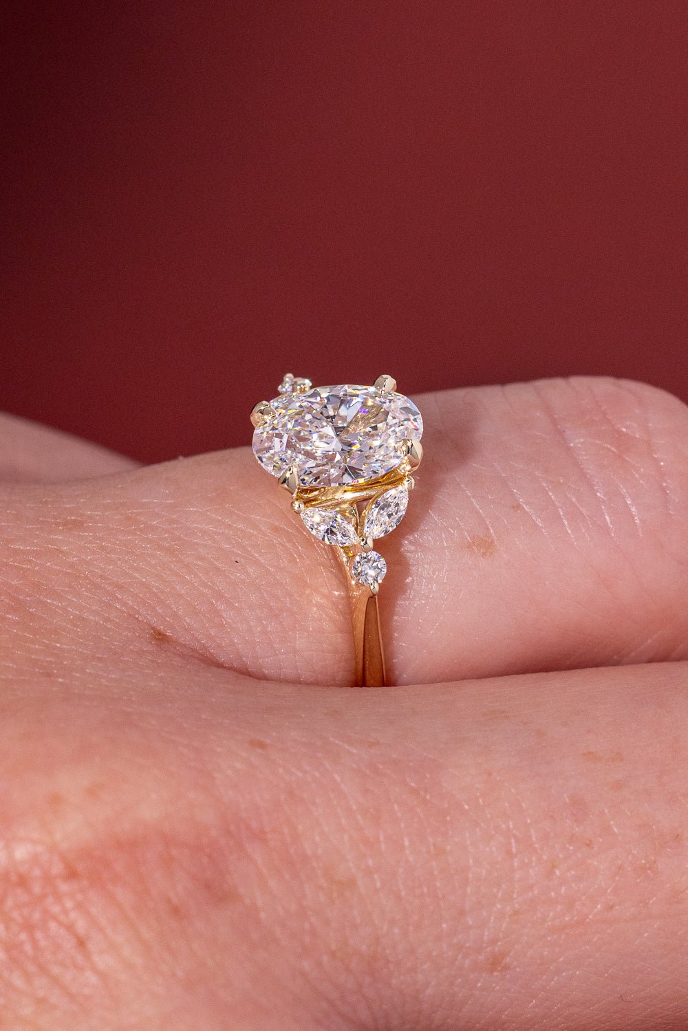 1.54ct D - VVS1 Oval Lab Diamond Sarah - PBD Engagement Rings