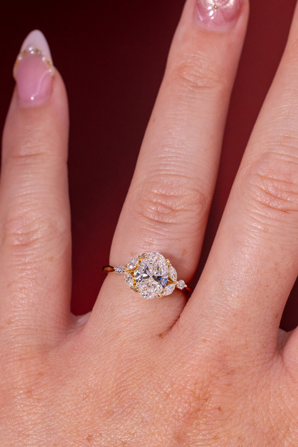 1.54ct D - VVS1 Oval Lab Diamond Sarah - PBD Engagement Rings