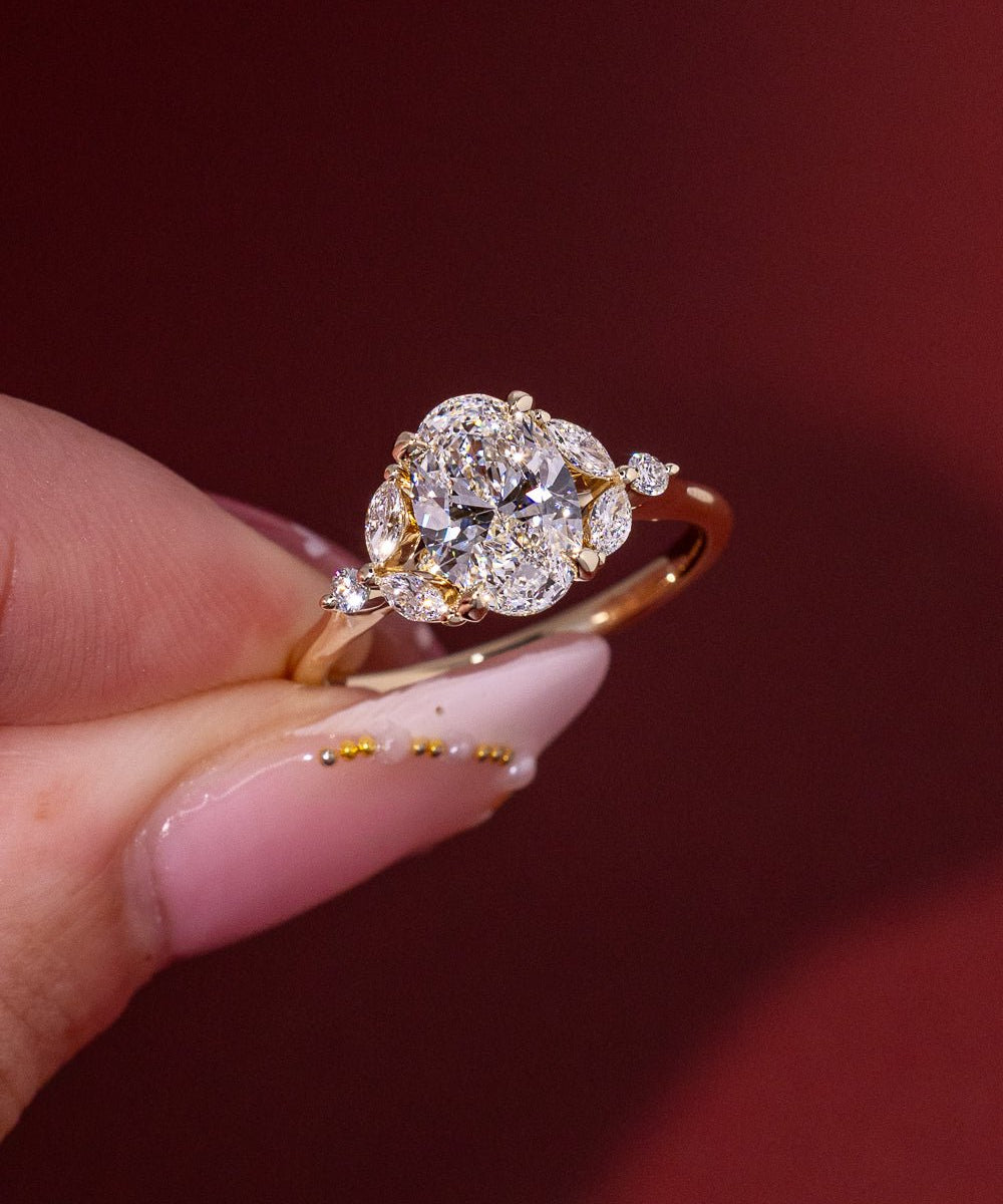 1.54ct D - VVS1 Oval Lab Diamond Sarah - PBD Engagement Rings