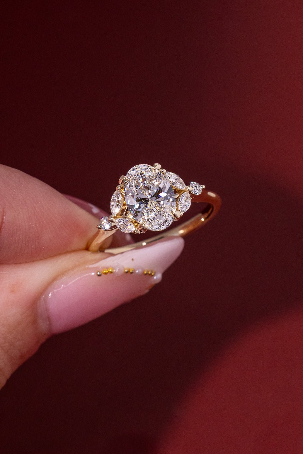 1.54ct D - VVS1 Oval Lab Diamond Sarah - PBD Engagement Rings